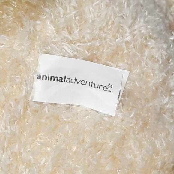 2005 Animal Adventure Cream Bear Plush BeanBag Stuffed Toy 18" - Picture 6 of 7